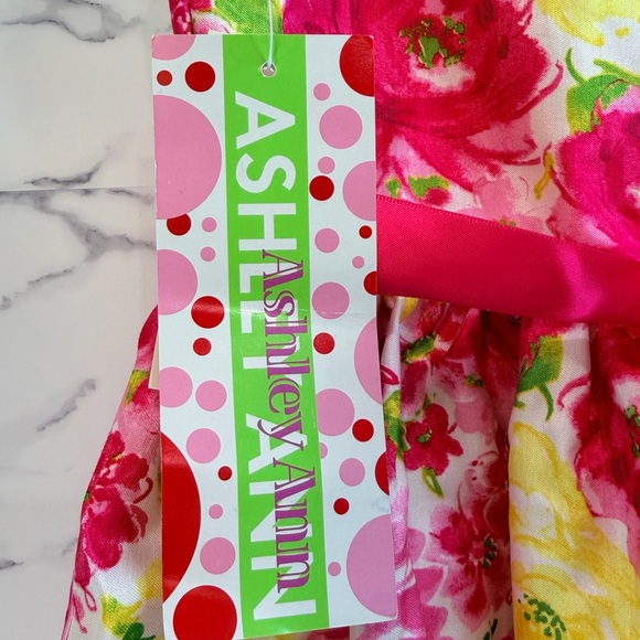 NWT Ashley Ann Formal Floral Dress Size 16 Girls - Picture 5 of 6